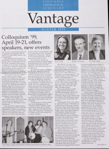 Columbia Theological Seminary Vantage, 90, number 3, Winter 1999