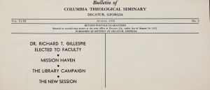 Columbia Theological Seminary Bulletin, 43, number 2, August 1950