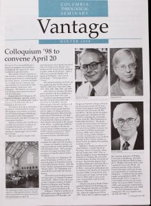 Columbia Theological Seminary Vantage, 89, number 3, Winter 1998