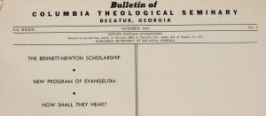 Columbia Theological Seminary Bulletin, 39, number 3, October 1946