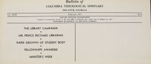 Columbia Theological Seminary Bulletin, 43, number 4, February 1951