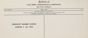Columbia Theological Seminary Bulletin, 48, number 1, April 1955
