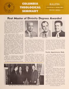 Columbia Theological Seminary Bulletin, 62, number 2, Spring 1969