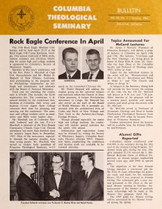 Columbia Theological Seminary Bulletin, 62, number 1, January 1969