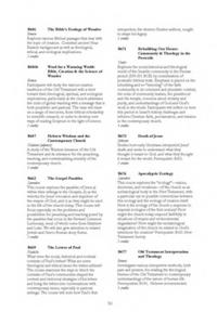 A page from the CTS course catalog, 2012–2014