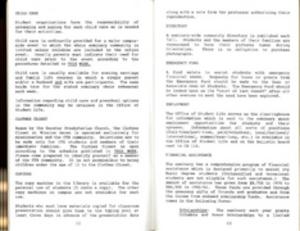 Gendered language in Student Handbook, 1991