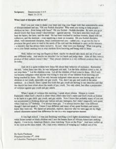 What kind of disciples will we be? 1998