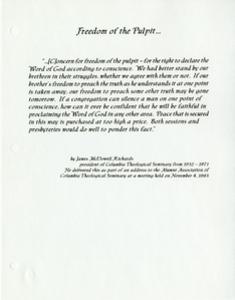 Richards Statement, 1998