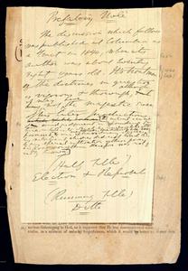 Prefatory Note to Election and Reprobation