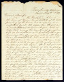 Letter from Jno. Cunningham to James Henley Thornwell, 1849