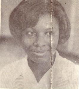 Photograph of Edwina Hicks, Baldwin County Hospital, Milledgeville, Georgia, 1970