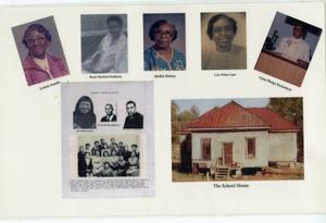 Photograph of Louise Austin, Raxie Rayford Pendleton, MollieHolsey, Lois White Lane, Annie Phelps Richardson, Harrisburg School, Milledgeville, Georgia, 1940-1959