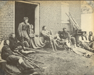 Photograph of a Civil Battle Field Hospital