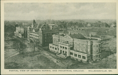 Partial View of Georgia Normal and Industrial College. Milledgeville, Ga. - Front Side