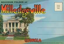 Souvenir Folder of Milledgeville, Georgia. The Mansion, Georgia State College for Women.