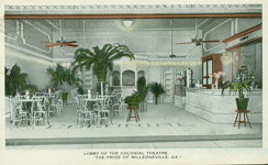 Lobby of the Colonial Theatre, "The Pride of Milledgeville, Ga." - Front Side