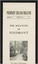 Piedmont College Bulletin, March 1946