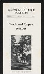 Piedmont College Bulletin, March 1948