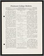 Piedmont College Bulletin, Spring 1952