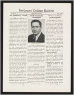 Piedmont College Bulletin, Fall 1953