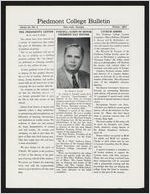 Piedmont College Bulletin, Winter 1954