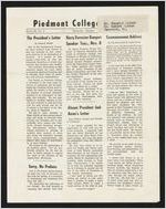 Piedmont College Bulletin, Fall 1955
