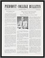 Piedmont College Bulletin, Winter 1961
