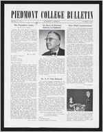 Piedmont College Bulletin, Summer 1962