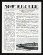 Piedmont College Bulletin, Fall 1966