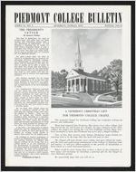 Piedmont College Bulletin, Winter 1968-1969