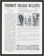 Piedmont College Bulletin, Winter 1971