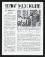 Piedmont College Bulletin, Fall 1981