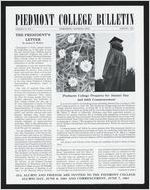 Piedmont College Bulletin, Spring 1981
