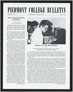 Piedmont College Bulletin, Fall 1983