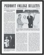 Piedmont College Bulletin, Fall 1984