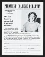 Piedmont College Bulletin, Summer 1984