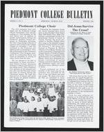 Piedmont College Bulletin, Winter 1990