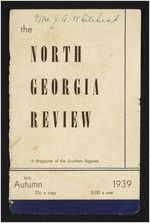 North Georgia Review, vol. 4, nos. 2-3, Summer-Autumn 1939
