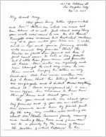 Letter to May Ivie from Mildred, 13 November 1933