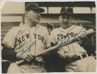 Photograph of Johnny Mize and Ralph Kiner, 1946-1949?