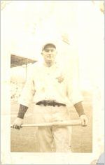 Photograph of Johnny Mize in Red Wings uniform, Rochester, New York, 1933-1935?