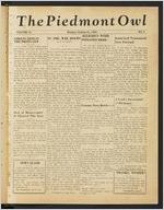 The Piedmont Owl 1938-10-31