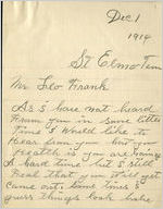 Letters of sympathy and support to Leo Frank, 1914 December 1 - December 15