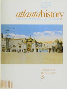 Atlanta History: A Journal of Georgia and the South, Vol. 39, No. 2, Summer 1995