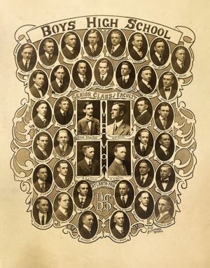 Boys High School Class Portrait
