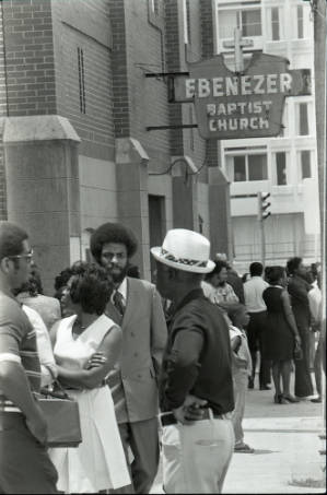 Aftermath of Alberta Williams King murder