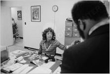 John Lewis and staff person, circa 1973