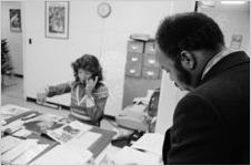John Lewis and staff person, circa 1973