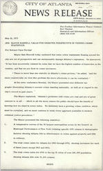 Mayor's File, crime in Atlanta