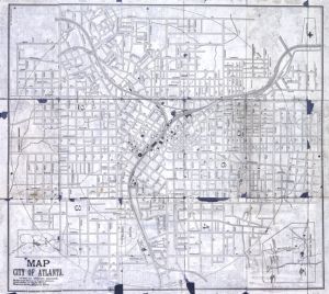 Map City of Atlanta Names of Streets Changed. McDonough Street, to Capitol Avenue. Grubb Street to Poplar Street. Magazine Street, Magnolia Street